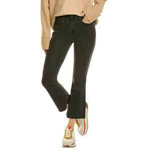 Frame Jeans Women's Le High Flare Size 29 Black Raw Hem Black Cropped High Waist